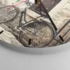 Wanduhr - Rund - Glasuhr - Straße Fahrrad Stadt Ruinen - Produktbild-Vorschau 5