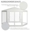 Outsunny Gartenpavillon 3,94x3,412m 6-eckig Pavillon mit Produktbild-Vorschau 4