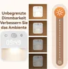 LED Nachtlicht mit Uhr, Menschensensor, Weiß/Warmlicht, Produktbild-Vorschau 6