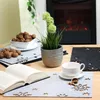 com-four® 4-teiliges Platzset Sterne - Filz-Platzmatten, Produktbild-Vorschau 2