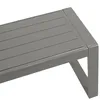 DEGAMO Gartenbank Hockerbank BRESCIA 3-sitzer, Aluminium Produktbild-Vorschau 3