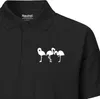 Huuraa Herren Polo Shirt Flamingos Silhouette XXL Black Bio Produktbild-Vorschau 2