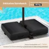 COSTWAY parasol wspornikowy z workami z piaskiem, parasol Podgląd zdjęcia produktu 8