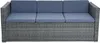 Rattan Lounge Sitzgruppe Gartenmöbel Set Sofa Couch Produktbild-Vorschau 5