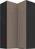Hochschrank LUNARA 2 – 60 x 60 cm, dunkelbeige/schwarz Produktbild-Vorschau 1