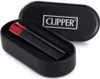 Clipper Metall Feuerzeug: Lava V1 (Schwarz Rot) Produktbild-Vorschau 2