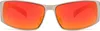 Sonnenbrille Herren Pilot Flieger Biker Sonnen Brille Rot Produktbild-Vorschau 3