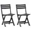 vidaXL Chaises de jardin pliantes 2 pcs. Plastique Voir les images du produit 8