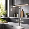 VANTO INOX 3-Wege-Wasserhahn U-Auslauf – Küchenarmatur Produktbild-Vorschau 2