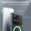 A close-up marketing image showing a phone case with callouts highlighting its protective features. Produktbild-Vorschau