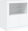 vidaXL Sideboard mit LED-Leuchten Weiß 162x37x67 cm Produktbild-Vorschau 10