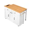 Merax Kücheninsel Servierwagen Sideboard, auf Rollen, Produktbild-Vorschau 11