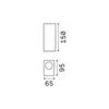 Ideal Lux Applique Up Ap2 Noir Voir les images du produit 3