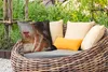 MuchoWow® Outdoor Kissen - Gemälde - Ölfarbe - Frau - Wein Produktbild-Vorschau 3