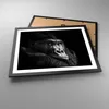 Gerahmtes Poster - Schwarzer Rahmen - Affe Gorilla Porträt Produktbild-Vorschau 3
