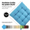 Sitzkissen Stuhlkissen Indoor & Outdoor 4er Set 40x40 cm - Produktbild-Vorschau 3