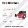 AVANSA 25-6/180 Circulateur de chauffage 230 V – DN25 1½", Voir les images du produit 3