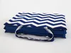 Leżak plażowy VLNKY 137x49 cm, niebiesko-biały Podgląd zdjęcia produktu 2