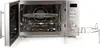 An open microwave oven with a glass turntable and a wire rack next to it, on a white background. Náhled obrázku produktu