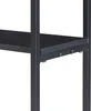 A close-up view of the black metal frame and shelf of a storage unit. Produktbild-Vorschau