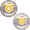 Two Bosch diamond cutting discs are shown against a white background. Voir les images du produit