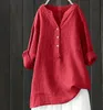 Elegante Damen-Leinenbluse - Sommer Langarm, Große Größen Produktbild-Vorschau 3