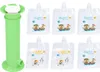 Set di riempimento per purea di frutta - 7 pezzi, verde, Anteprima dell’immagine prodotto 1