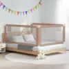 vidaXL Barrière de sécurité pour jeune enfant Taupe 200x25 Voir les images du produit 2