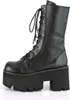 ASHES-105 Damen Boots von DemoniaCult, Schwarz EU 40, US 10 Produktbild-Vorschau 3