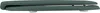 A side view of a dark green toilet seat with a soft-close mechanism. Produktbild-Vorschau