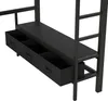 Letto a soppalco Sweiko 140 x 200 cm in metallo con USB, Anteprima dell’immagine prodotto 9