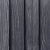 A close-up view of dark gray wooden planks, showing the grain and texture. Voir les images du produit