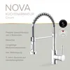 Lenz NOVA Küchenarmatur Chrom, flexible Spiralbrause, 2 Produktbild-Vorschau 3