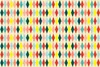 Papiertischdecke 180x120cm mit Rautenmuster Bunt Anteprima dell’immagine prodotto