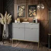 CORTADO GOLD Kommode KSZ104 mit Schubladen grau Produktbild-Vorschau 1