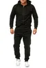 Herren Jogginganzug einfarbig 100% BW 586 Schwarz XXL Produktbild-Vorschau 2
