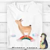 Mr. & Mrs. Panda Tshirt Lama Regenbogen - Weiß - Geschenk, Produktbild-Vorschau 3