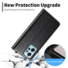 Hülle für Xiaomi Redmi Note 12 4G Kohlefaser Leder Produktbild-Vorschau 8