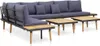 vidaXL 7-tlg. Garten-Lounge-Set mit Kissen Massivholz Produktbild-Vorschau 3