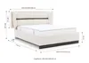 Polsterbett Doppelbett Set.2 HAMILTON 180x200cm Stoff Magic Produktbild-Vorschau 5