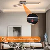 ZMH lampa sufitowa LED lampa sufitowa czarna rama lampa do Podgląd zdjęcia produktu 5
