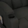 vidaXL Fauteuil de massage électrique noir tissu Voir les images du produit 4