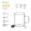 Wilmax Glastasse 500 ml Borosilikatglas Transparent Produktbild-Vorschau 3