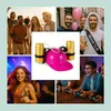 Relaxdays Feestmuts, helm met slang, geschikt voor 2 Productafbeelding-voorbeeld 3