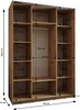 MEBLE KRYSPOL LUX 2 Schrank - 245,5x180x64cm - Schwarz, Produktbild-Vorschau 4