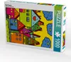 Calvendo Dorf Popart 1000 Teile Puzzle hoch 480x640mm, Produktbild-Vorschau 1