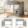 Merax Hochbett Etagenbett 140x200 cm mit Stauraumtreppe, Produktbild-Vorschau 9