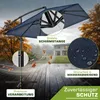 tillvex® Aluminium Parasol rechthoekig Ø 330 cm + afdekking Productafbeelding-voorbeeld 7