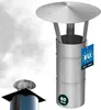 KOTARBAU® Chapeau De Cheminée Inox ø 80 mm Argent Chapeau Voir les images du produit 1