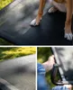 A collage of three images showing a dog bed from different angles, including a close-up of the mesh fabric and a detail of the frame. Anteprima dell’immagine prodotto